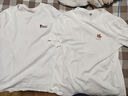 JEANSWEST LIFE真維斯白色t恤男士純棉夏季寬松休閑短袖情侶潮牌男女款半袖體恤 曬單實拍圖