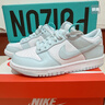耐克（NIKE）官方男童DUNK LOW大童運(yùn)動(dòng)童鞋新款膠底低幫薄荷綠FB9109 105白/冰川藍(lán) 37.5 曬單實(shí)拍圖