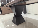 煌涵金屬桌腿實(shí)木大板桌腳支架巖板大理石辦公桌架奢石茶臺設計桌底座 碳素鋼黑色-長(cháng)180寬70高73cm 曬單實(shí)拍圖