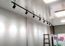 燦美家（CANMEIJIA）led射燈軌道燈明裝超亮商用服裝店展廳背景墻導(dǎo)軌燈吸頂天花燈 40W-黑色（中性光） 曬單實(shí)拍圖