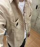 安初夏燈芯絨襯衫外套男生春秋季套裝2025新款痞帥青少年夾克男裝三件套 【三件套】卡其襯衫+長袖+牛仔復 XL 曬單實拍圖