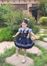 迪士尼（Disney）童裝洛麗塔公主裙女童裙子夏季兔子警官生日禮服兒童短袖蓬蓬裙女 藏青色裙子+裙撐 150 建議11~12歲（140-150cm） 曬單實拍圖