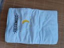 京東快遞夏季薄款兒童浴巾速干柔軟舒適吸水大毛巾洗臉巾 淺藍色70/140cm 【月亮大浴巾+毛巾】套裝 曬單實(shí)拍圖