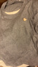 夏季莫代爾女士短袖長(cháng)褲修身款薄款帶胸墊柔軟家居服套裝 灰色2593 帶胸墊 L (165) 修身款 曬單實(shí)拍圖
