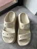 卡駱馳（crocs）女鞋 經(jīng)典泡芙?jīng)鲂笟膺\(yùn)動(dòng)休閑鞋涼拖鞋子 207670-2Y2 M5W7 曬單實(shí)拍圖