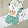 漢宮優(yōu)品兒童短袖套裝夏季薄款新中式龍年寶寶分衣服國風(fēng)兩件套男童套裝 錢(qián)龍賜福 90 曬單實(shí)拍圖