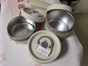 沃德百惠（WORTHBUY）保溫飯盒上班族可微波爐加熱便當(dāng)盒316不銹鋼學(xué)生便攜多層飯桶 316款米白小號(hào)*2+大號(hào)*1+袋+餐具 曬單實(shí)拍圖