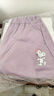 史努比（SNOOPY）童裝女童短袖套裝兒童短袖t牛仔褲2件套 白色belle+深藍(lán)鈴鐺  140 曬單實(shí)拍圖