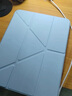 中瑟 適用iPad11保護套第九代新款air6/7蘋(píng)果mini平板電腦保護殼3+y折Pro多角度支撐全包防摔休眠軟殼 蜂窩3+Y折【白冰藍】 Air7/6/5/4-【11英寸】 曬單實(shí)拍圖