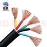 鼎獻 電線(xiàn)電纜 國標RVV 5*6平方銅芯電線(xiàn) 五芯多股銅絲充電樁線(xiàn)纜1米 曬單實(shí)拍圖