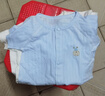 貝瑞加（Babyprints）嬰兒連體衣2件夏季短袖嬰兒衣服新生兒純棉哈衣輕薄爬服 白藍(lán)80 曬單實(shí)拍圖