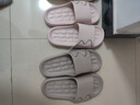 百慕傾臣買(mǎi)1送1拖鞋女士夏季情侶一對家居室內家用防滑防臭eva涼拖鞋男式 粉色+卡其【主圖款】 38-39 女+42-43男 曬單實(shí)拍圖