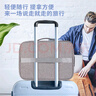 得力(deli)防水防塵證件收納包 帶鎖家用大容量多功能文件袋事務(wù)包收納箱內(nèi)置PP隔板雙層 灰色 曬單實(shí)拍圖