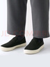 無(wú)印良品（MUJI）男女通用 不易沾水 懶式運(yùn)動(dòng)鞋小白鞋 帆布鞋 男鞋女鞋 黑色 255mm /41碼（尺碼偏大拍小一碼） 曬單實(shí)拍圖