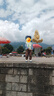 kocotreekk樹兒童防曬帽男女童帽子防紫外線大披肩帽雙面可戴 日光藍(lán) M 曬單實(shí)拍圖