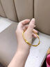 吉財運莫比烏斯環(huán)9999純金包銀手鐲女實(shí)心古法手環(huán)情人節禮物送女友生日 包金1.3克 莫比烏斯手鐲54-60# 曬單實(shí)拍圖