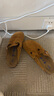 BIRKENSTOCK勃肯德國(guó)進(jìn)口男女款牛皮絨面革軟底Boston包頭拖鞋 棕色窄版1009543 38 曬單實(shí)拍圖