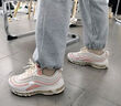 耐克（NIKE）AirMax97復古低幫跑步鞋女款白色 36.5 曬單實(shí)拍圖