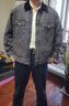 Levi's李維斯情侶同款美式復古哈靈頓風(fēng)寬松休閑翻領(lǐng)牛仔夾克外套 灰色 002I4-0000 XL 曬單實(shí)拍圖