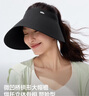 蕉下（beneunder）遮陽帽子黑膠貝殼防曬帽女防紫外線大檐太陽帽空頂帽BM532藍(lán) 曬單實(shí)拍圖