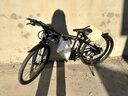 EG7山地自行車(chē)成人學(xué)生變速越野單車(chē)雙減震賽車(chē)26寸青少年男女 輻條【加厚車(chē)輪-加厚車(chē)架】黑白 26寸21速【適合：160-180CM】 曬單實(shí)拍圖