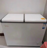 美的（Midea）271升雙溫雙箱展示柜家商兩用囤貨雪糕冰柜大容量冷藏冷凍冷柜雙門玻璃臥式保鮮冰箱BCD-271VMQ 曬單實(shí)拍圖