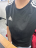 adidas休閑舒適上衣圓領(lǐng)短袖T恤男裝阿迪達(dá)斯官方輕運(yùn)動(dòng) 黑色/白   L 曬單實(shí)拍圖