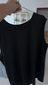 名創(chuàng)優(yōu)品（MINISO）背心男夏季新款冰絲透氣網(wǎng)眼坎肩戶外運(yùn)動(dòng)防紫外線汗衫 黑 2XL 曬單實(shí)拍圖