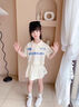 Leypian國際品牌女童夏裝短袖甜酷風(fēng)Polo套裝2025新款高端大童洋氣衣服女 [杏色]YMGD210款運(yùn)動(dòng)字母套裝 130 cm建議身高120左右 曬單實(shí)拍圖