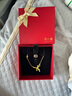 周六福（ZLF） 黃金套鏈女款少女心事系列足金蝴蝶結(jié)鏈墜項(xiàng)鏈 計(jì)價(jià) 40+5cm-4g 曬單實(shí)拍圖