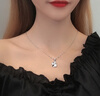 夢(mèng)黛麗項(xiàng)鏈【999純銀】四葉草項(xiàng)鏈女生玫瑰金彩金鎖骨鏈2024新款套裝 玫瑰金款項(xiàng)鏈【可調(diào)節(jié)】+禮盒 曬單實(shí)拍圖