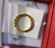 菜百首飾 黃金戒指 足金心心相映戒指 活圈  HJ 活圈 約2.21g 曬單實(shí)拍圖
