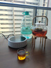瓷牌茗茶具 玻璃茶壺電陶爐茶具套裝家用蒸煮一體壺圍爐養(yǎng)生茶花茶煮茶器 竹柄煮茶壺+白簡雅Q17電陶爐 曬單實拍圖