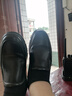 奧康（Aokang）官方男鞋 春秋季舒適懶人一腳蹬樂福鞋商務(wù)休閑皮鞋真皮爸爸鞋 黑色 39 245mm 曬單實拍圖