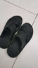 西域駱駝（VANCAMEL）2023休閑真皮涼鞋男牛筋底防滑男士拖鞋沙灘鞋夏季露趾涼拖鞋兩用 黑色 40 曬單實(shí)拍圖