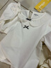 巴拉巴拉童裝女童長(cháng)袖T恤2025春新款內搭蝴蝶結【商場(chǎng)同款】201125100002 曬單實(shí)拍圖