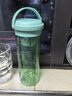 樂扣樂扣（LOCK&LOCK）簡約大容量塑料水杯tritan帶茶漏提手戶外水壺杯子610ML薄荷綠 曬單實拍圖