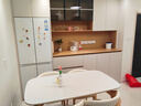 冬熊大象腿餐桌原木奶油風(fēng)實木巖板餐桌家用桌子日式小戶型 1.4米餐桌+椅*4（原木/貝殼椅） 【進口白蠟?zāi)尽考儼咨珕」庾烂?曬單實拍圖