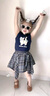 G.DUCKKIDS小黃鴨童裝女童套裝夏季兒童衣服女小童短袖T恤格子裙夏裝兩件套 套裝 120 尺碼5~6歲【110-120cm】cm 曬單實拍圖