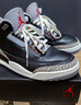 Jordan籃球鞋男AJ3喬3高幫JORDAN 3 RETRO運動鞋DN3707-010黑43 曬單實拍圖