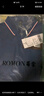 羅蒙（ROMON）冰絲短袖t恤男翻領(lǐng)夏季薄款商務(wù)休閑透氣男士polo領(lǐng)半袖體恤衫 藏青+天藍(lán) 2XL (建議體重155-170斤) 曬單實(shí)拍圖
