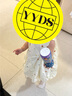 La Chapelle拉夏貝爾女童連衣裙2025新款寶寶公主刺繡裙子夏季無袖花苞背心 可愛泡泡裙 90 90建議身高80-90 曬單實拍圖