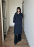 波司登（BOSIDENG）2025新款輕薄90鵝絨服女長(zhǎng)款小香風(fēng)菱格襯衫領(lǐng)保暖外套B250134188 暮色深藍(lán)|5995 M 165/88A 體重約110-120斤 曬單實(shí)拍圖