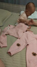 哈趣猴嬰兒衣服秋冬款保暖溫變內(nèi)衣套裝新生兒寶寶秋衣褲分體睡衣兩件套 粉色 80 【適合9-12個月寶寶】 曬單實拍圖