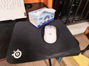 賽睿（SteelSeries）QcK Medium 游戲鼠標(biāo)墊大號(hào) 鼠標(biāo)墊游戲電競(jìng) 電競(jìng)fps順滑鼠標(biāo)墊 CSGO 無(wú)畏契約 M號(hào) 320*270*2mm 曬單實(shí)拍圖