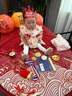 優(yōu)奇周歲女寶寶禮服春秋嬰兒百天衣服抓周旗袍連衣裙一歲女孩公主裙子 曬單實拍圖
