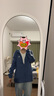 adidas經(jīng)典三條紋運動(dòng)連帽夾克外套男女秋季阿迪達斯三葉草 深藍   XS 曬單實(shí)拍圖