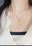中國黃金（CHINA GOLD）黃金項鏈女士足金純金太陽花吊墜女七夕情人節(jié)禮物送女友老婆 吊墜約2.0g+銀鏈+甄選禮盒 曬單實拍圖