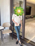 GUSKI法國品牌新款手拿包女士錢(qián)包長(cháng)款手包大容量卡包生日禮物送女友 杏色【禮盒裝】 曬單實(shí)拍圖