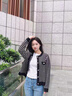 羅蒙（ROMON）小香風(fēng)外套女2025新款針織上衣千鳥格小個(gè)子高腰毛衣春季短款開(kāi)衫 黑色 M 曬單實(shí)拍圖